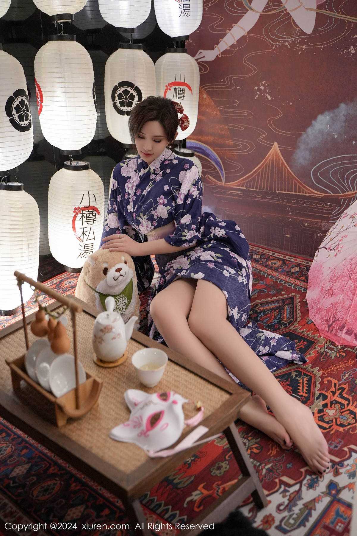 [秀人网] 2024.01.17 No.7975 Carol周妍希 和服美臀  第17张
