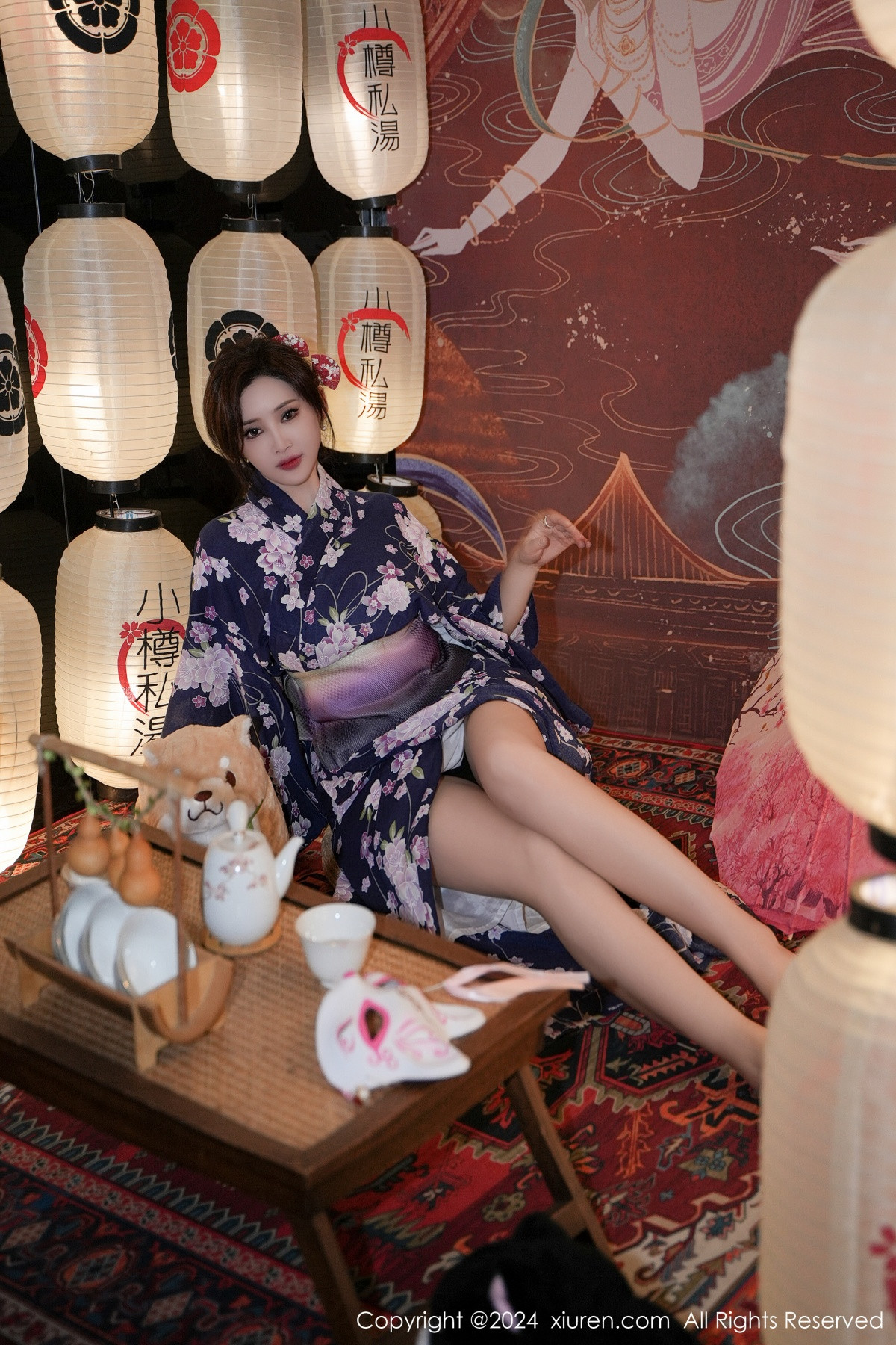 [秀人网] 2024.01.17 No.7975 Carol周妍希 和服美臀  第2张