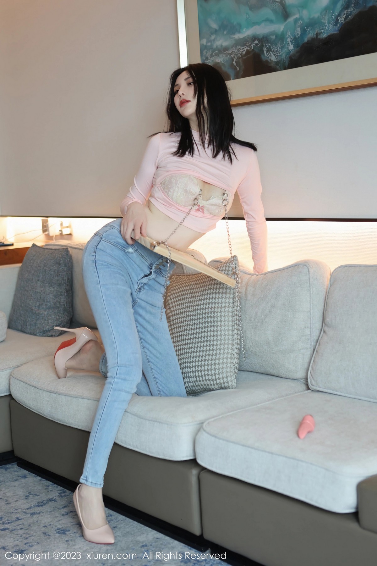 [秀人网] 2023.06.29 No.6992 王曼柔 牛仔裤美腿  第28张