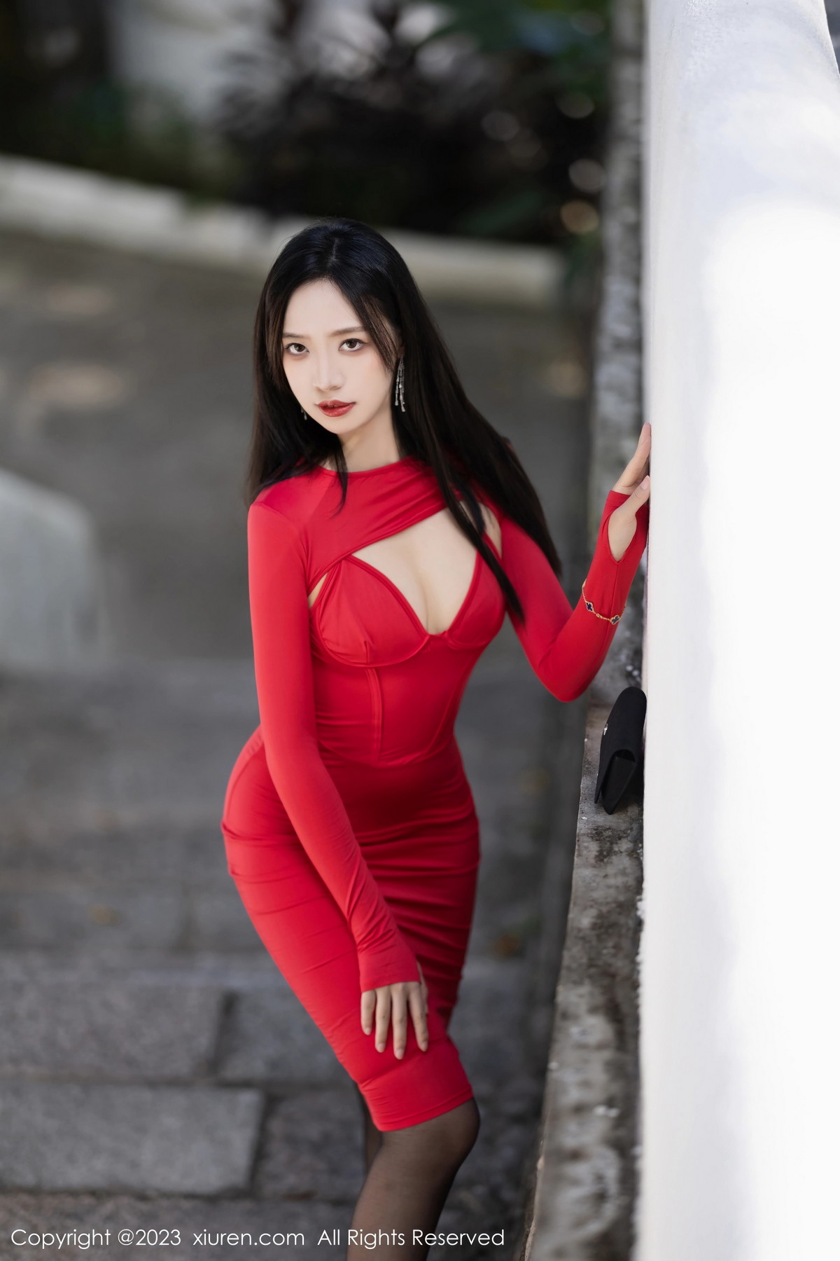 [秀人网] 2023.08.07 No.7194 郑颖姗Bev 黑丝美腿  第10张