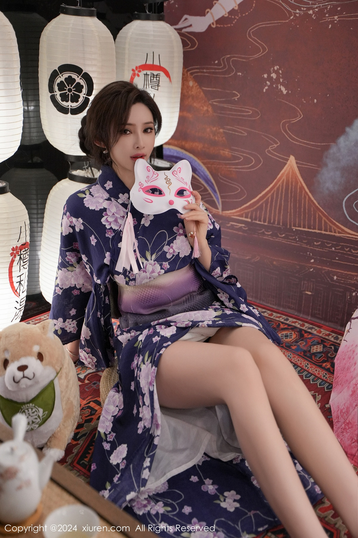 [秀人网] 2024.01.17 No.7975 Carol周妍希 和服美臀  第14张
