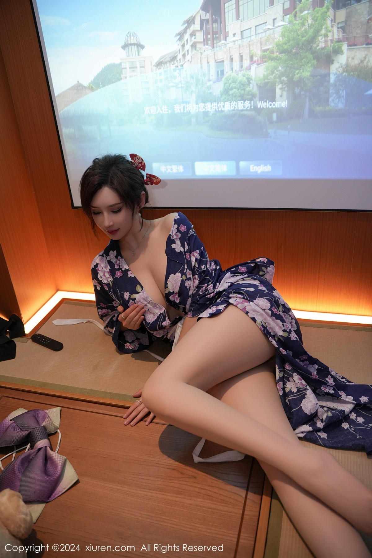 [秀人网] 2024.01.17 No.7975 Carol周妍希 和服美臀  第49张