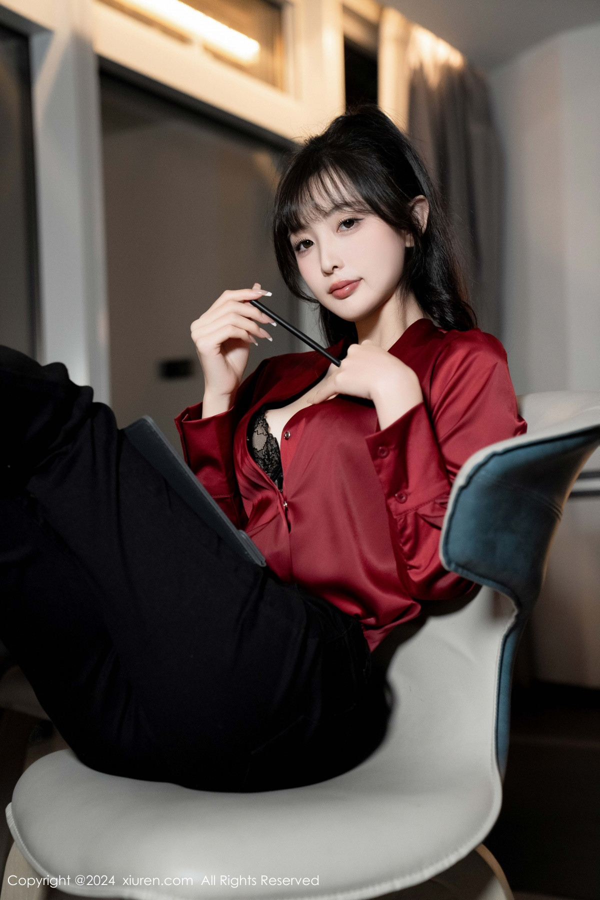 [秀人网] 2024.10.16 No.9299 林星阑 黑丝美腿  第27张