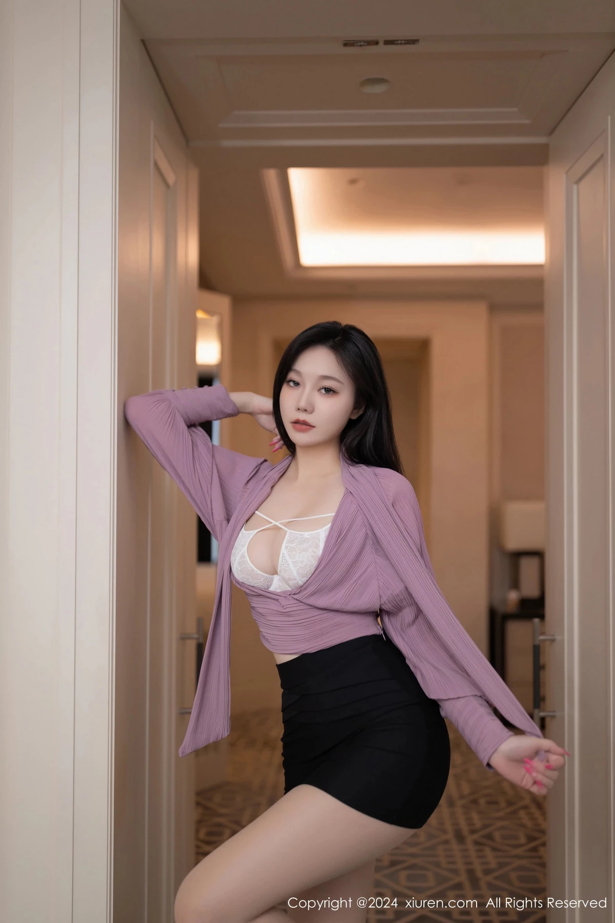[秀人网] 2024.04.23 No.8438 安然anran 美腿丝袜  第14张