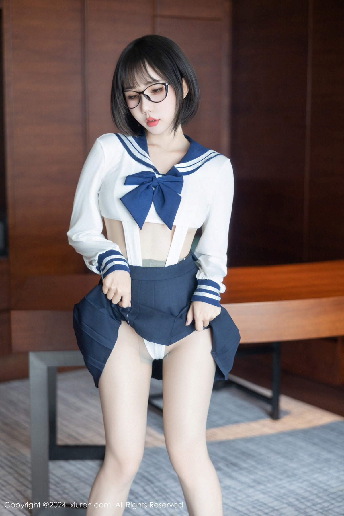 [秀人网] 2024.08.26 No.9065 小蛮妖Yummy 黑丝美腿  第7张