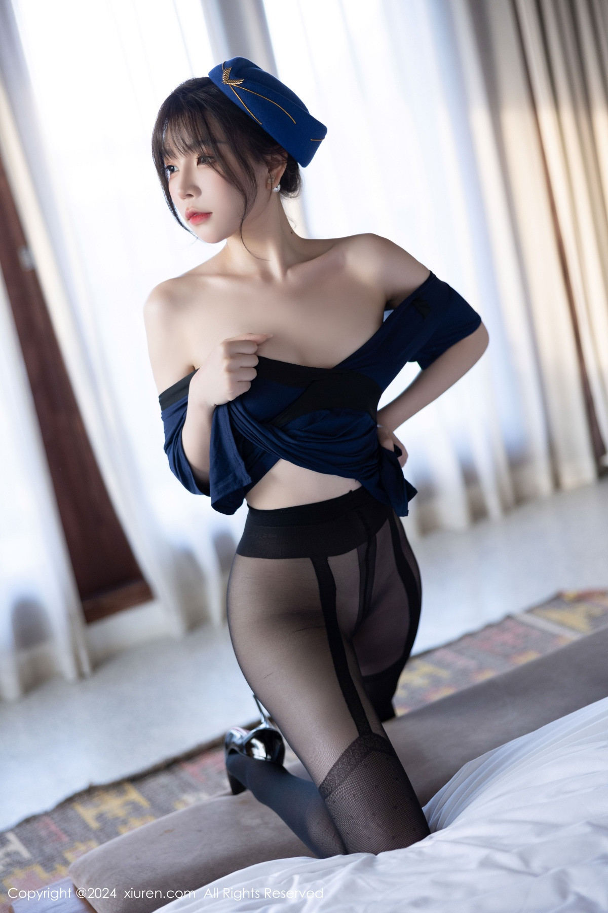 [秀人网] 2024.09.23 No.9195 徐莉芝Booty 美腿黑丝  第77张