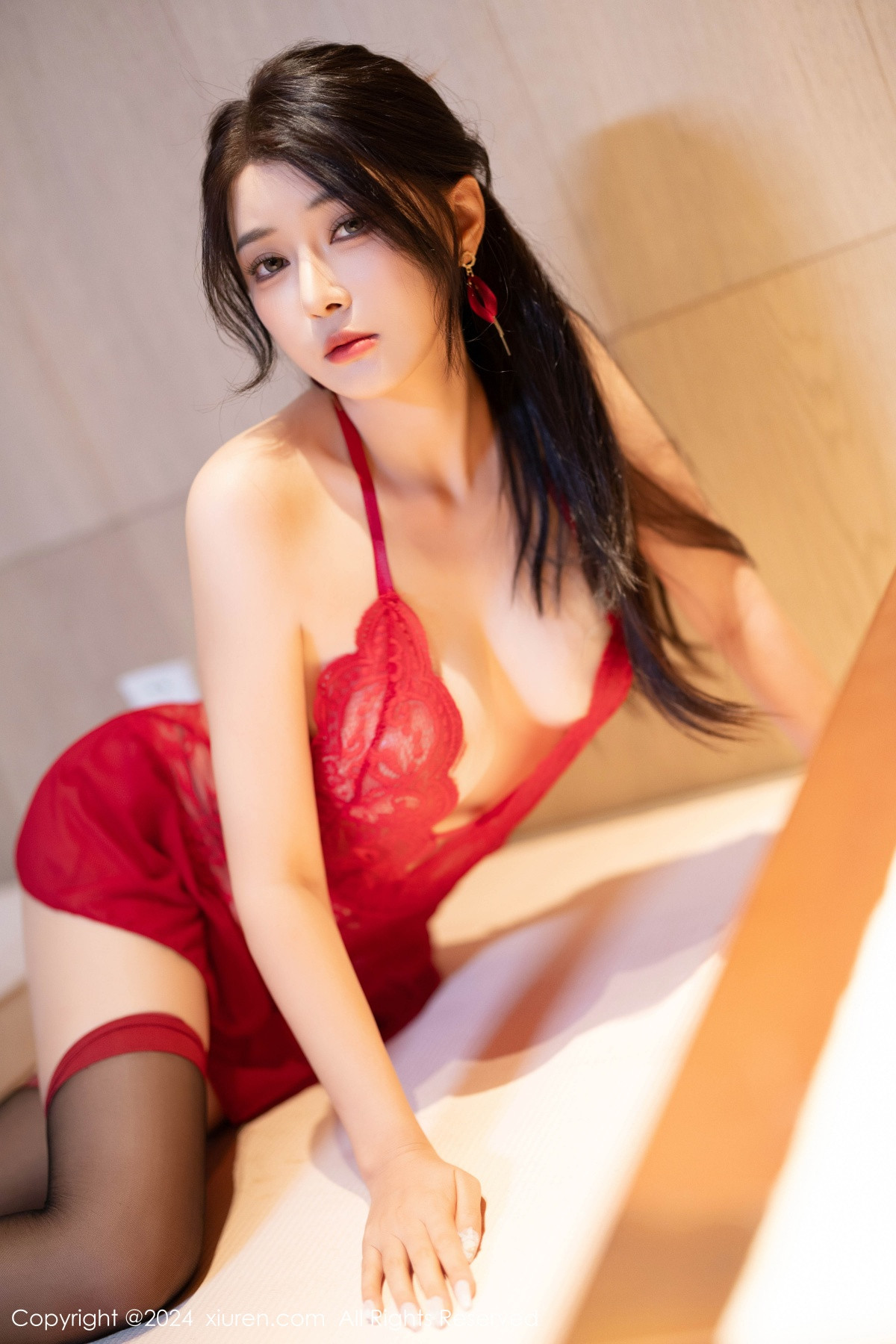 [秀人网] 2024.10.22 No.9327 凯竹Quinn 长裙美腿  第62张