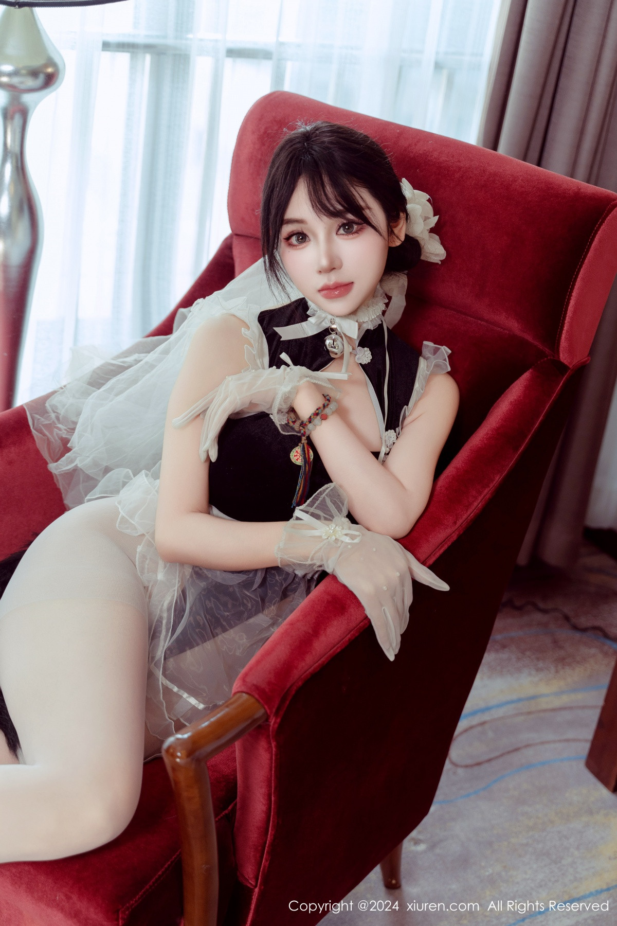[秀人网] 2024.09.24 No.9197 汐汐爱吃草莓 丝袜美臀  第10张