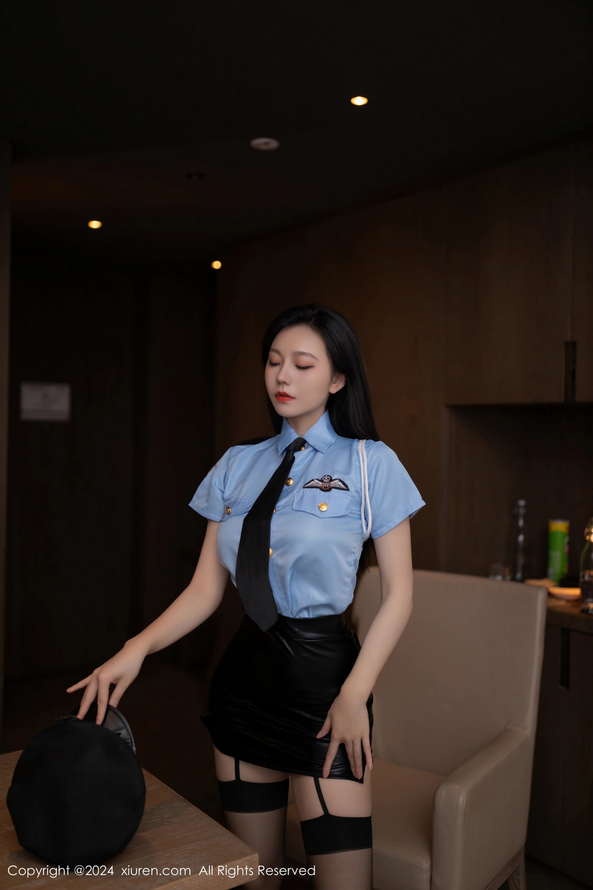 [秀人网] 2024.06.11 No.8681 安然anran 黑丝美腿  第10张