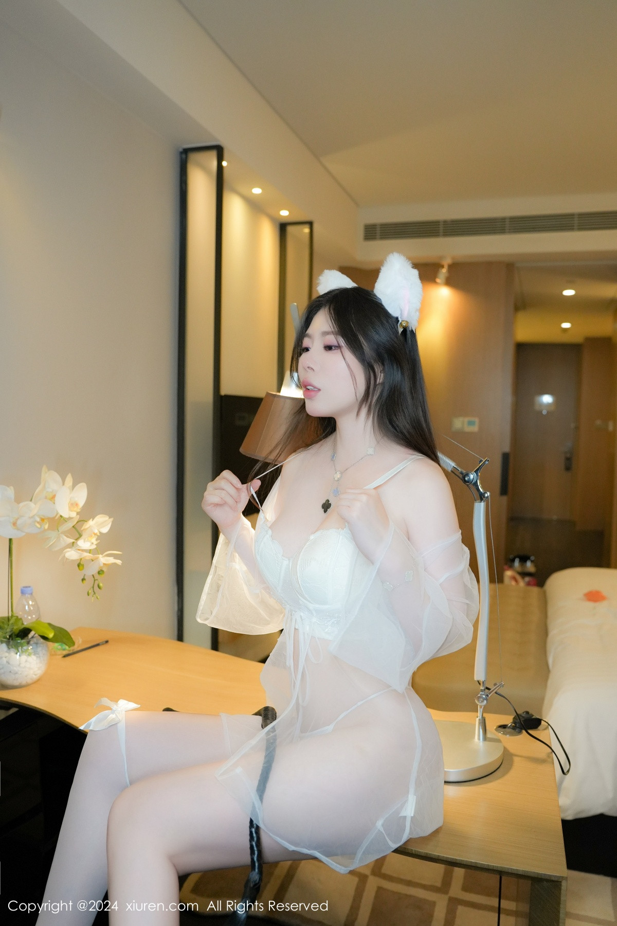 [秀人网] 2024.08.06 No.8975 白茹雪abby 情趣猫耳  第29张