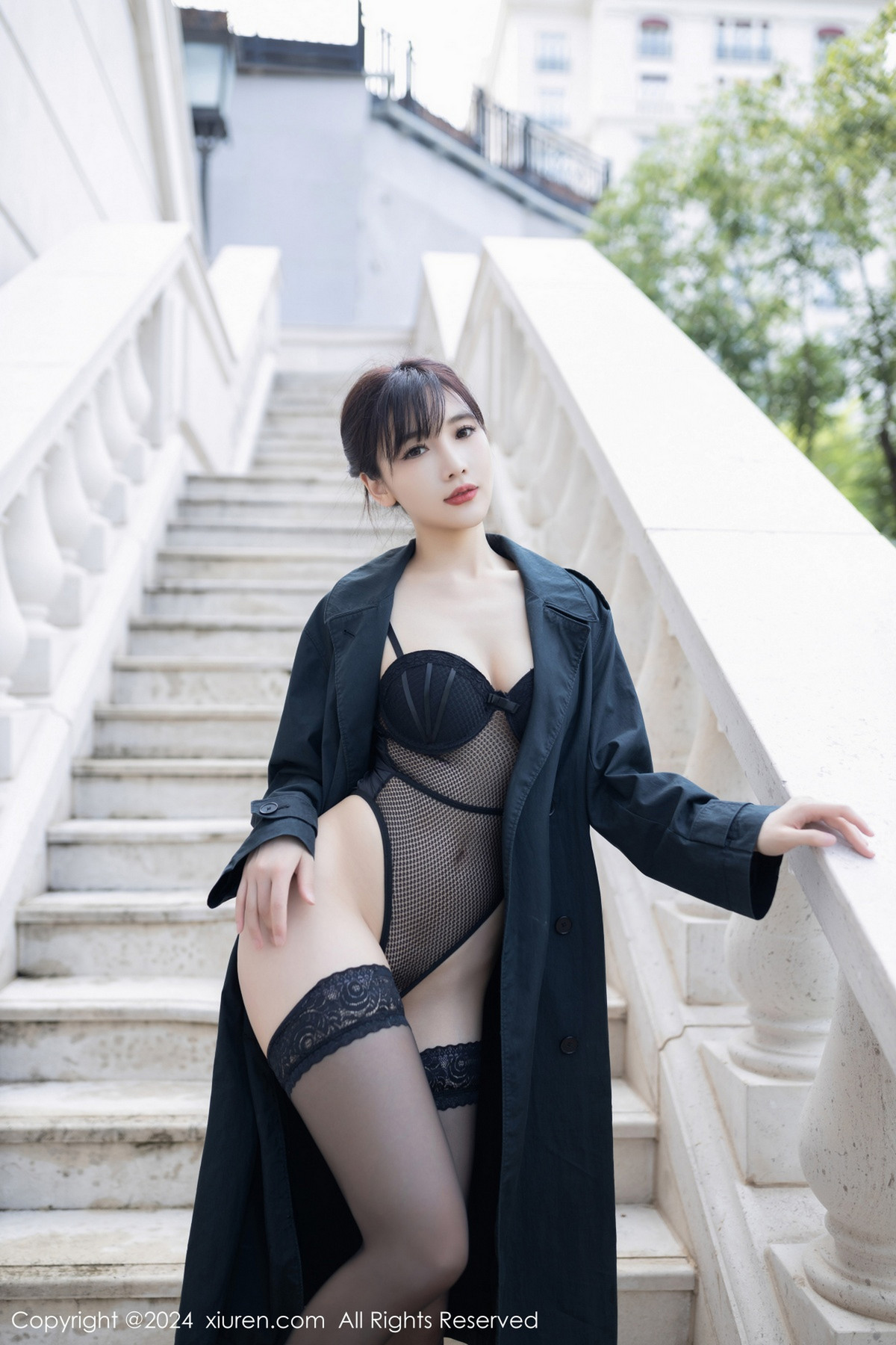 [秀人网] 2024.07.11 No.8844 陆萱萱 黑丝美腿  第73张