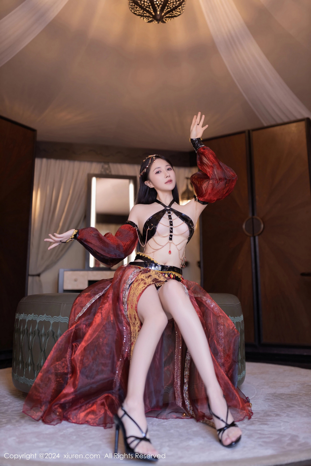 [秀人网] 2024.06.28 No.8778 鱼子酱Fish 舞娘装扮  第10张