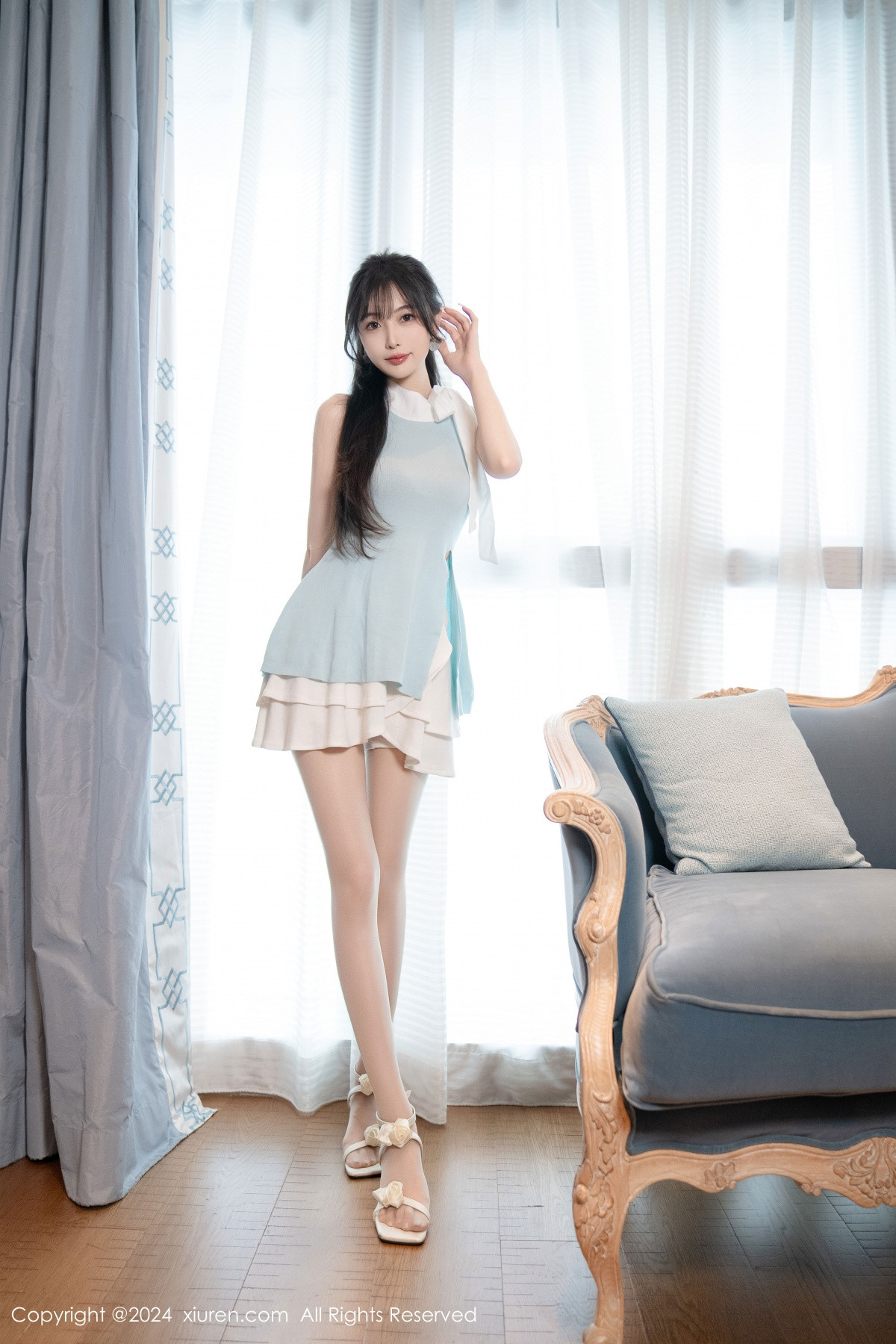[秀人网] 2024.06.26 No.8761 林星阑 白丝美腿  第3张