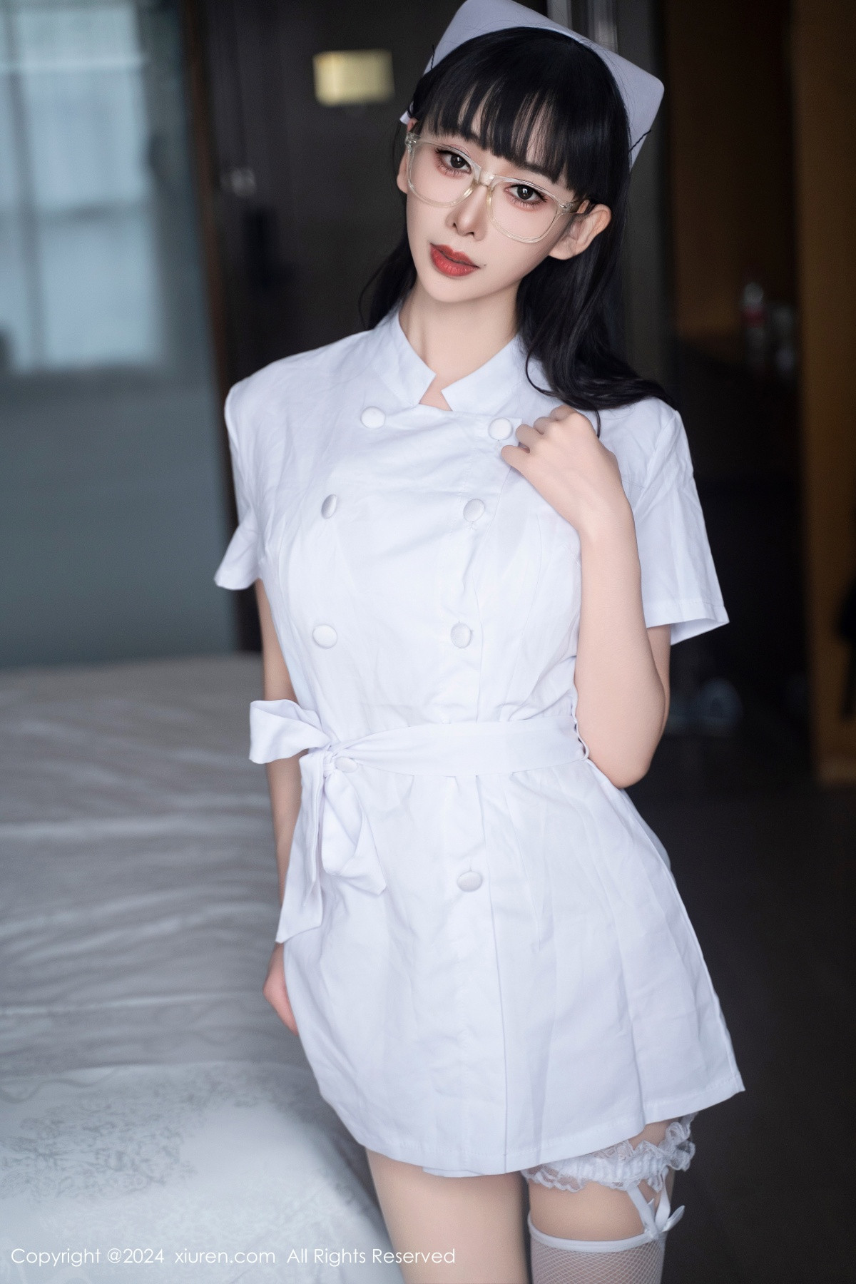 [秀人网] 2024.08.28 No.9077 宝宝甜 美腿丝袜  第8张
