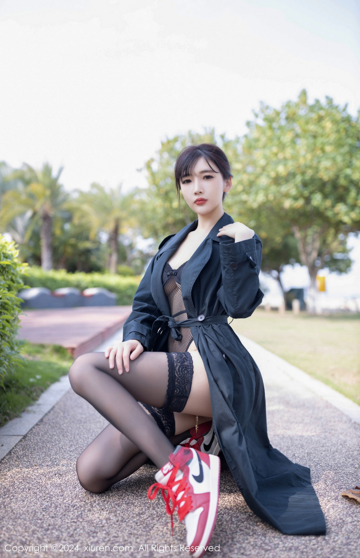 [秀人网] 2024.07.11 No.8844 陆萱萱 黑丝美腿  第57张