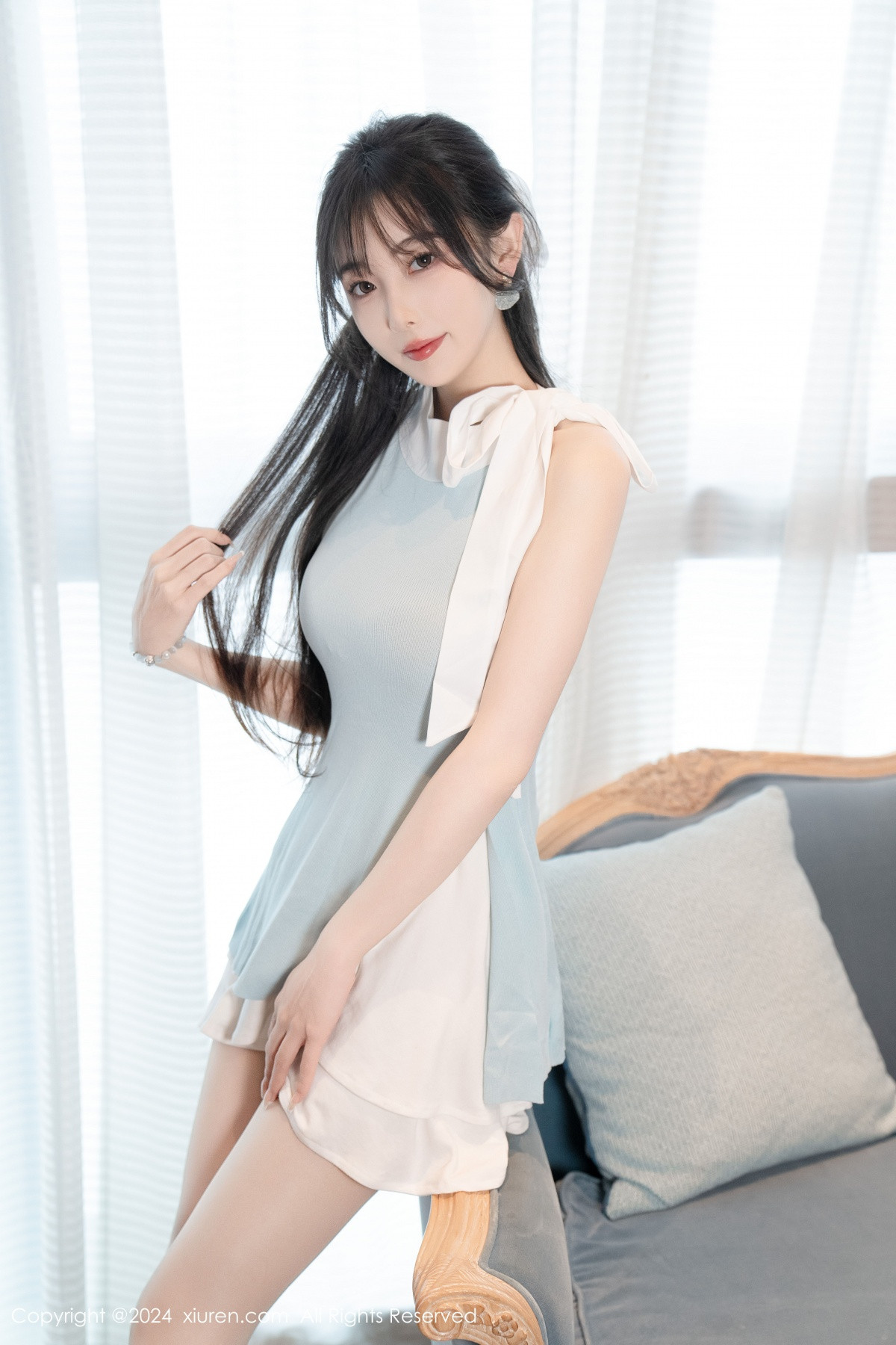 [秀人网] 2024.06.26 No.8761 林星阑 白丝美腿  第9张