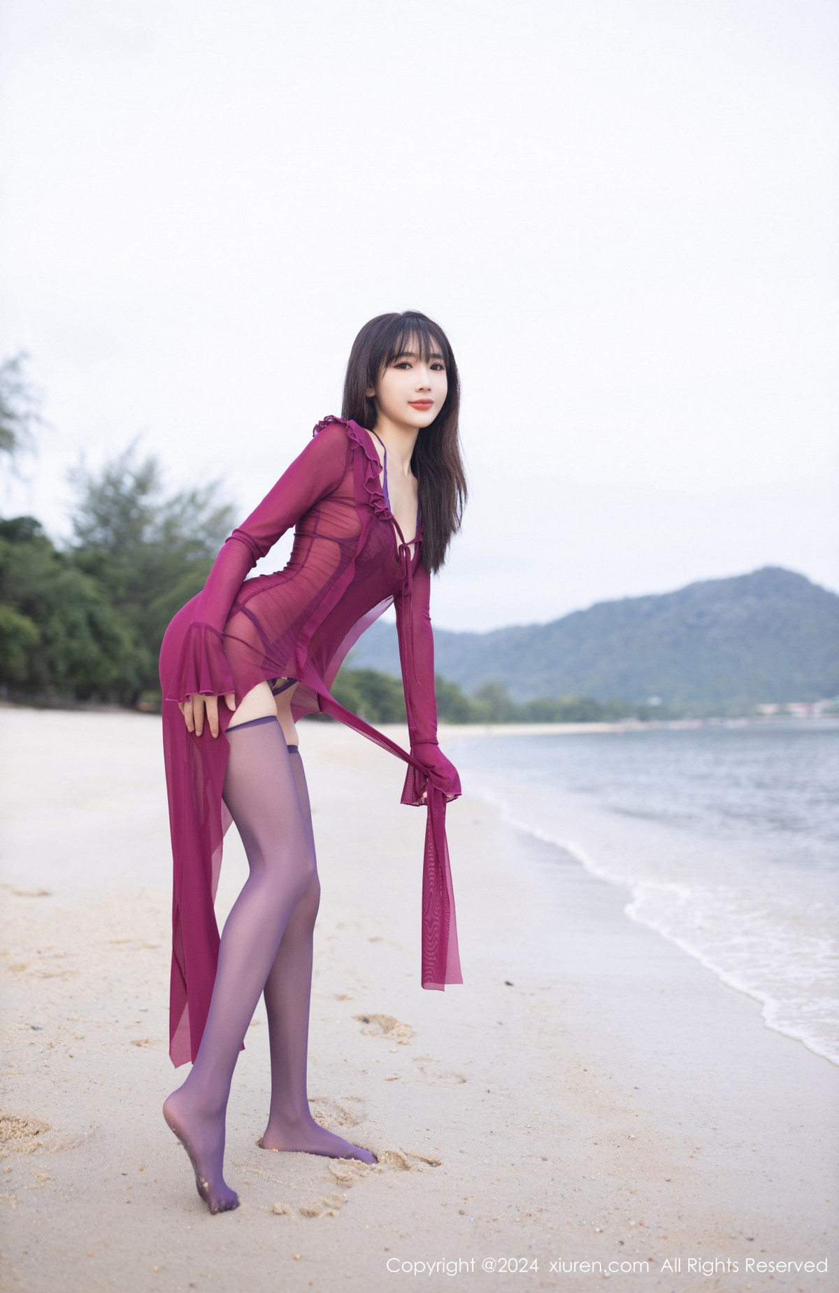 [秀人网] 2024.08.15 No.9021 陆萱萱 丝袜美腿  第4张