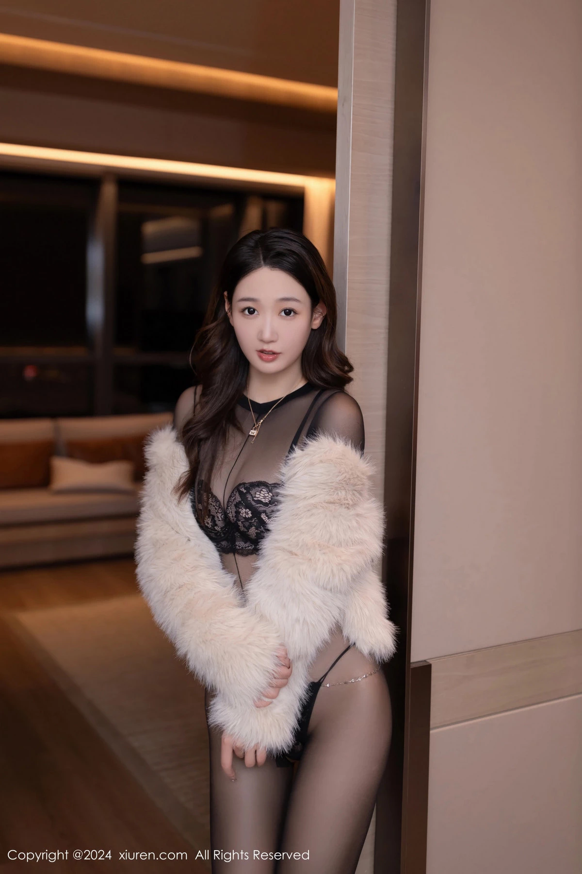 [秀人网] 2024.04.22 No.8433 唐安琪 黑丝美腿  第14张