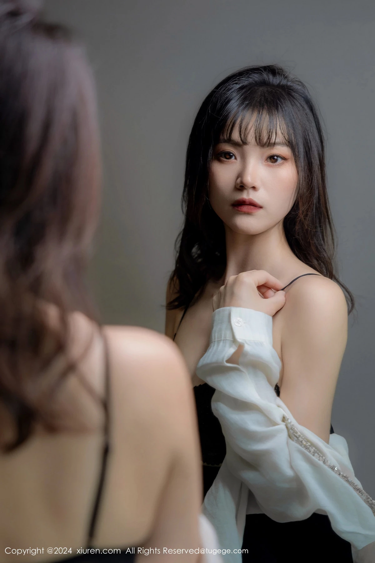 [秀人网] 2024.04.08 No.8353 唐安诺 美腿黑丝  第54张
