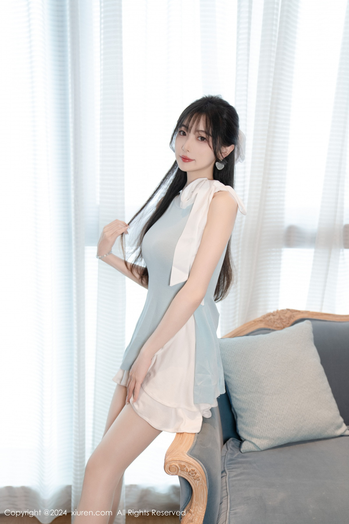 [秀人网] 2024.06.26 No.8761 林星阑 白丝美腿  第10张