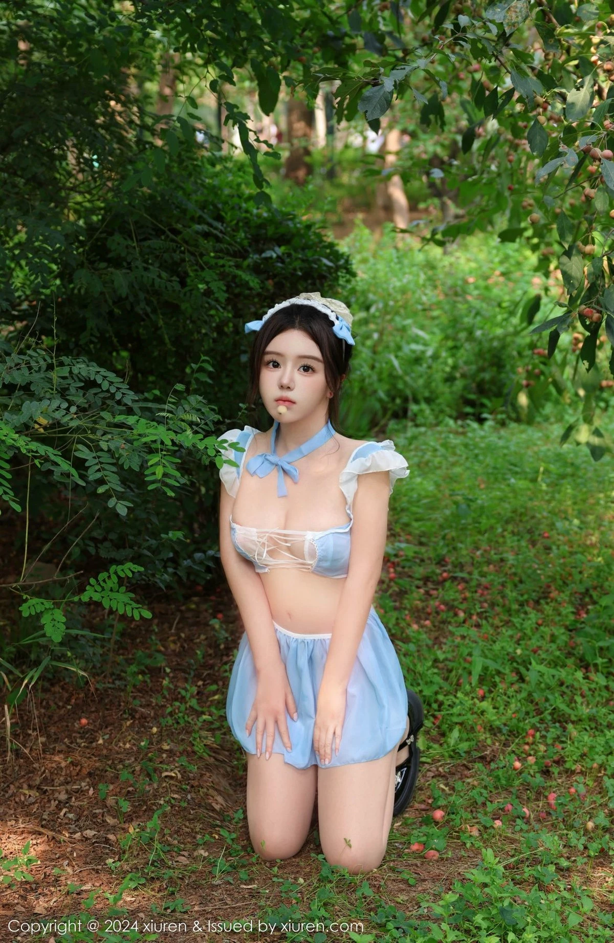 [秀人网] 2024.09.14 No.9164 小薯条nienie 树林剧情  第27张