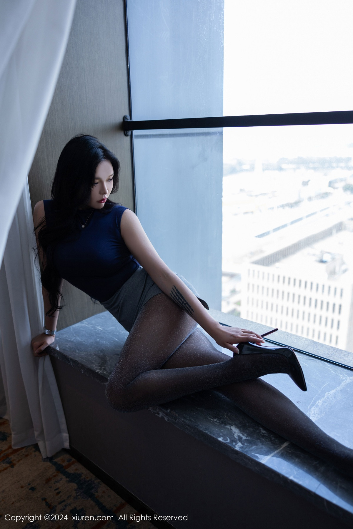 [秀人网] 2024.08.29 No.9082 娜比 美腿黑丝  第8张