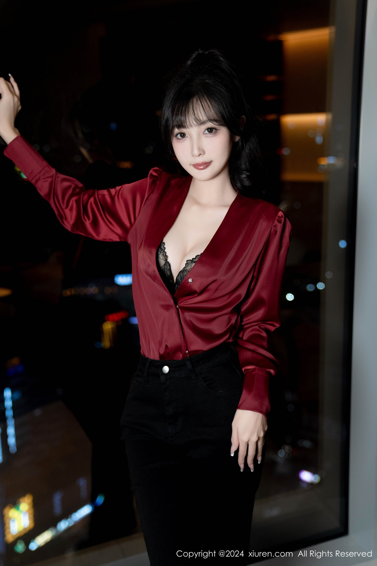 [秀人网] 2024.10.16 No.9299 林星阑 黑丝美腿  第19张