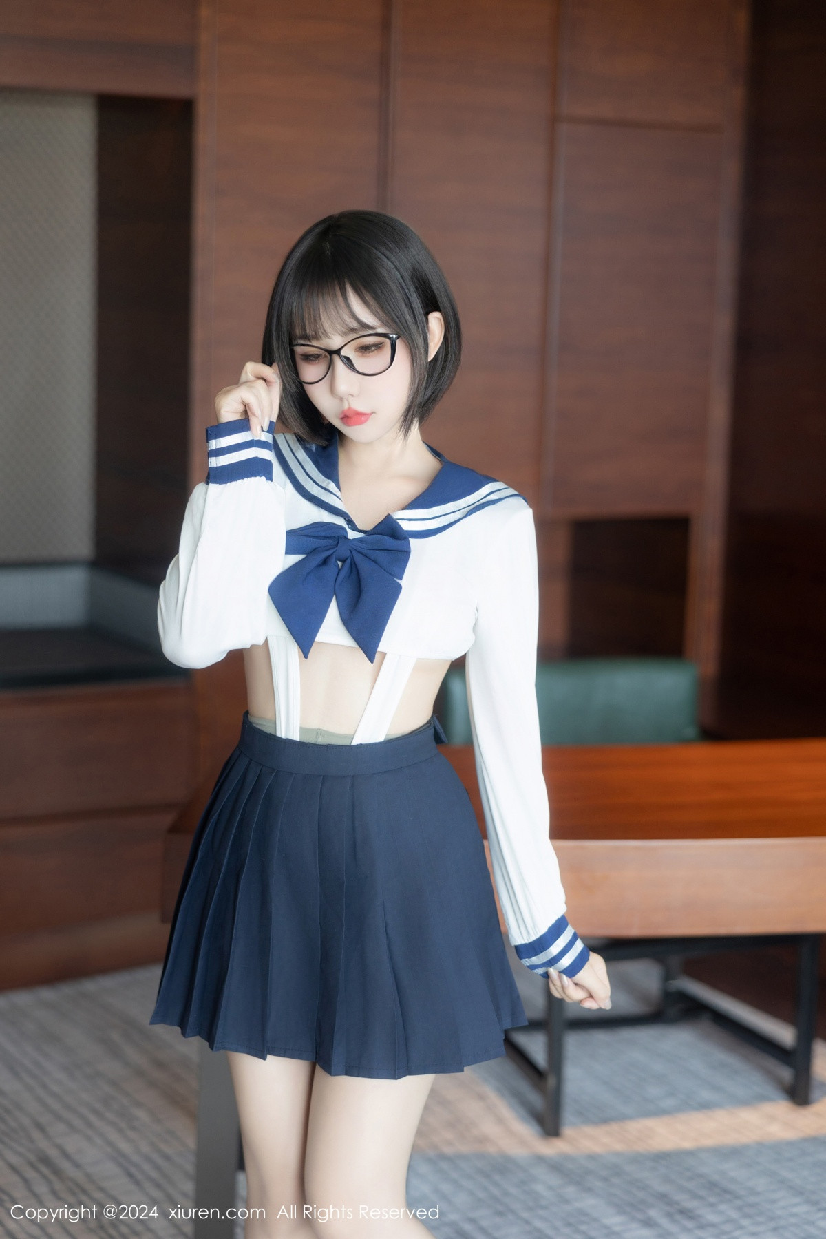 [秀人网] 2024.08.26 No.9065 小蛮妖Yummy 黑丝美腿  第6张