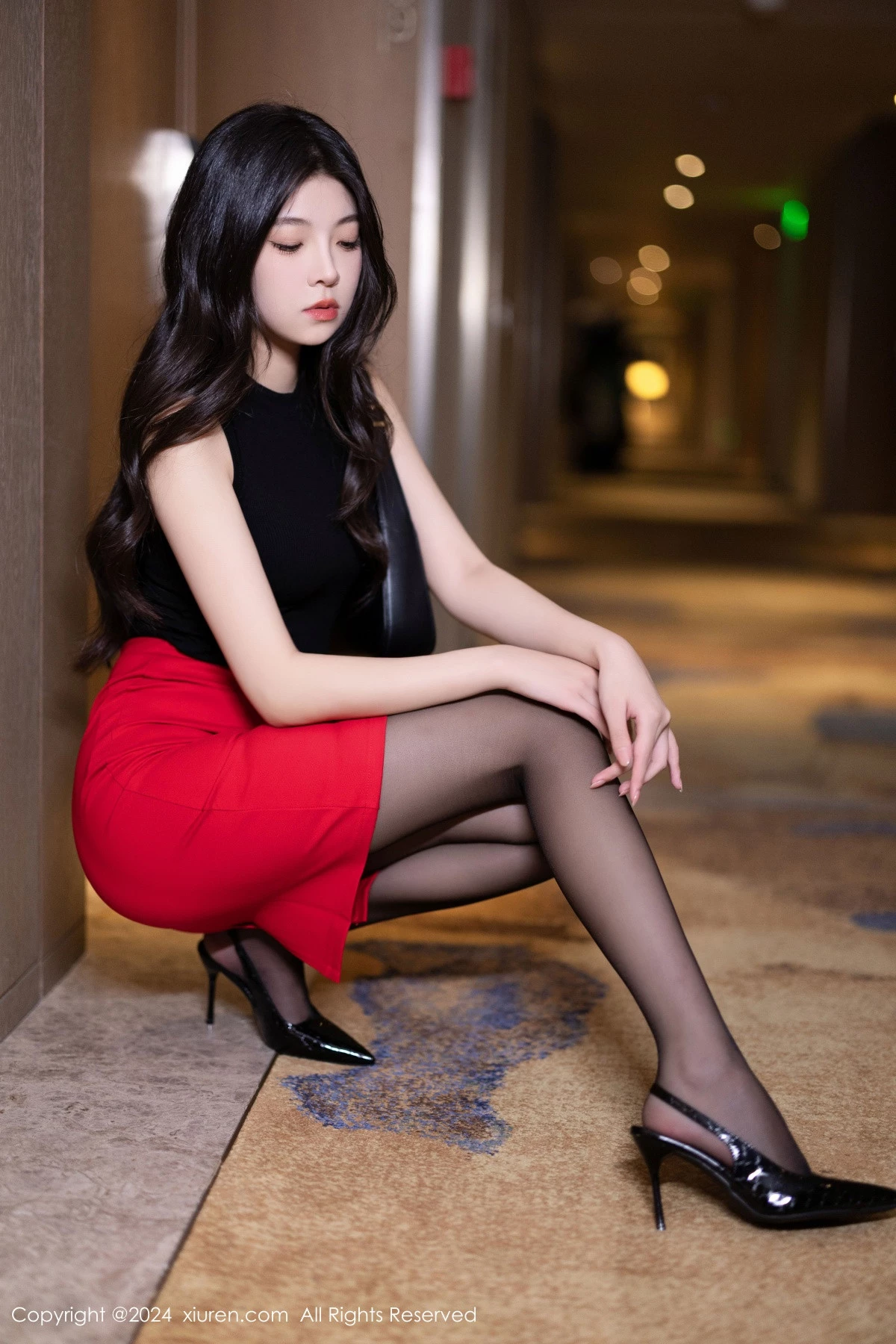 [秀人网] 2024.09.18 No.9169 初梦瑶 黑丝美腿  第21张
