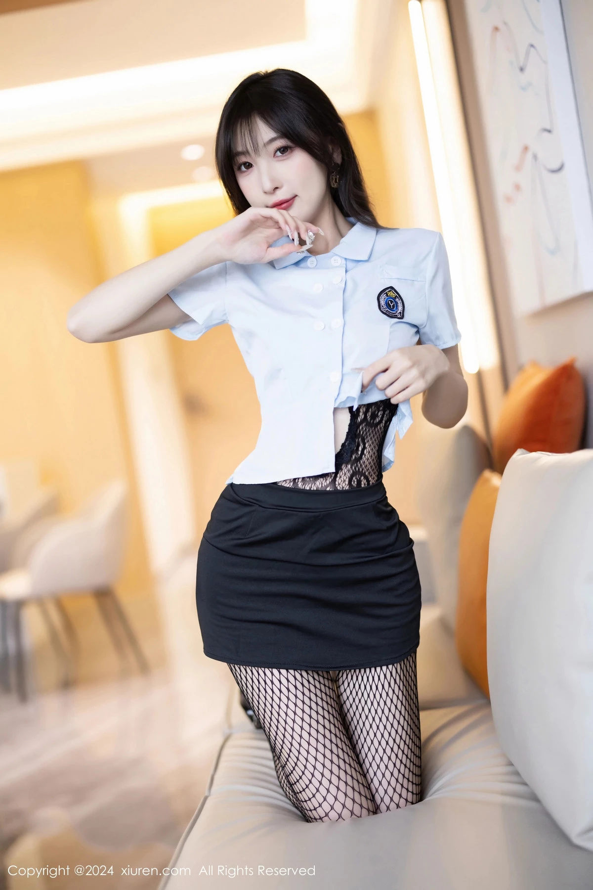 [秀人网] 2024.06.04 No.8650 林星阑 黑丝美腿  第11张