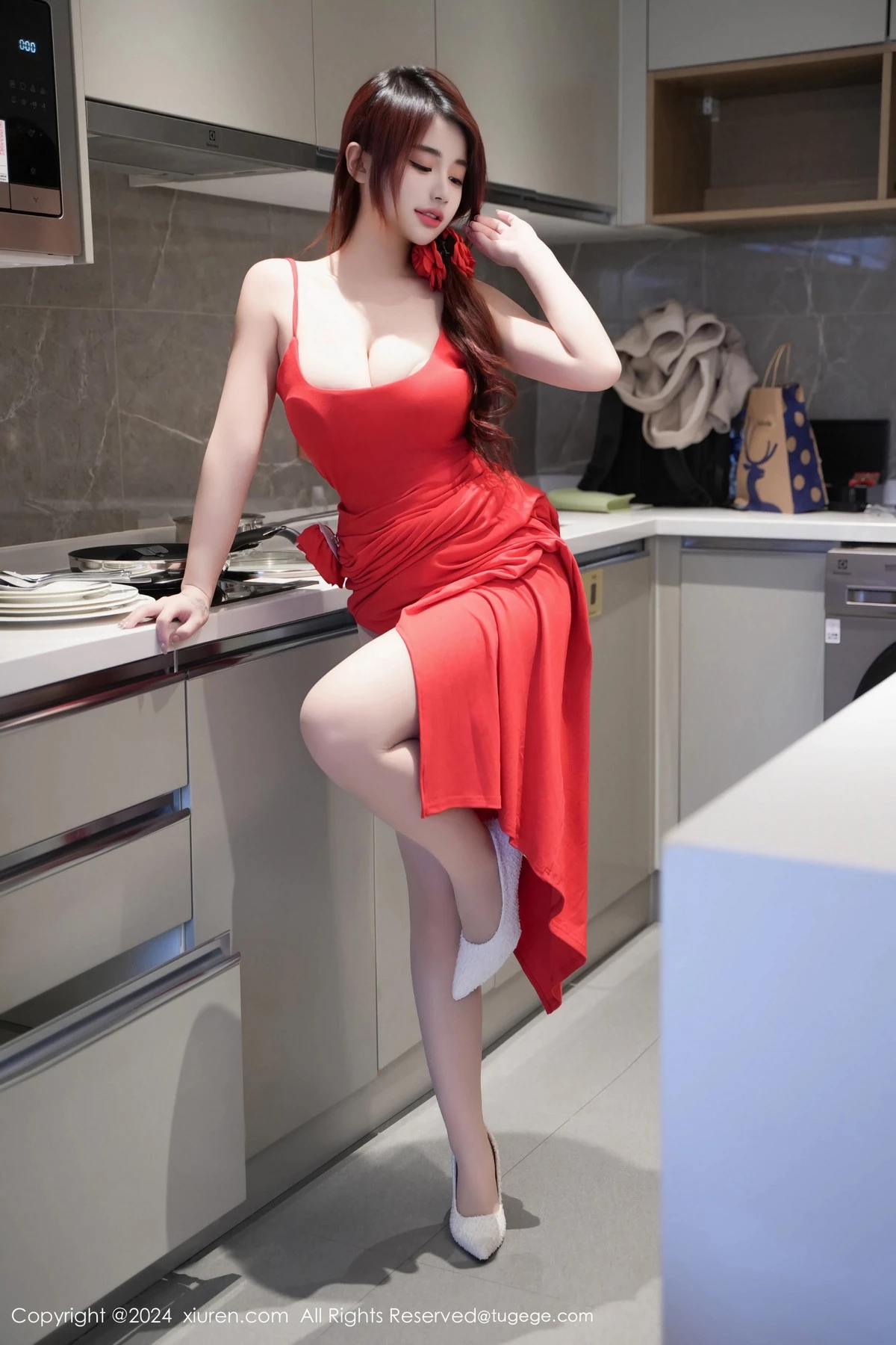 [秀人网] 2024.03.29 No.8313 美七 Mia 丝袜美臀  第38张