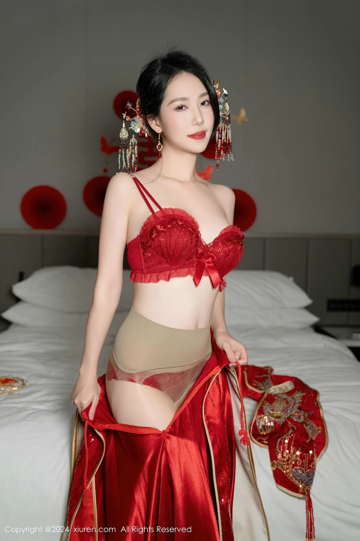 [秀人网] 2024.04.11 No.8376 利世 美腿丝袜  第6张