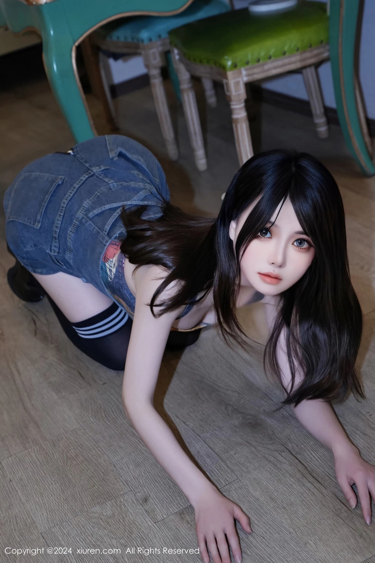 [秀人网] 2024.05.09 No.8508 林月月 黑丝美腿  第26张
