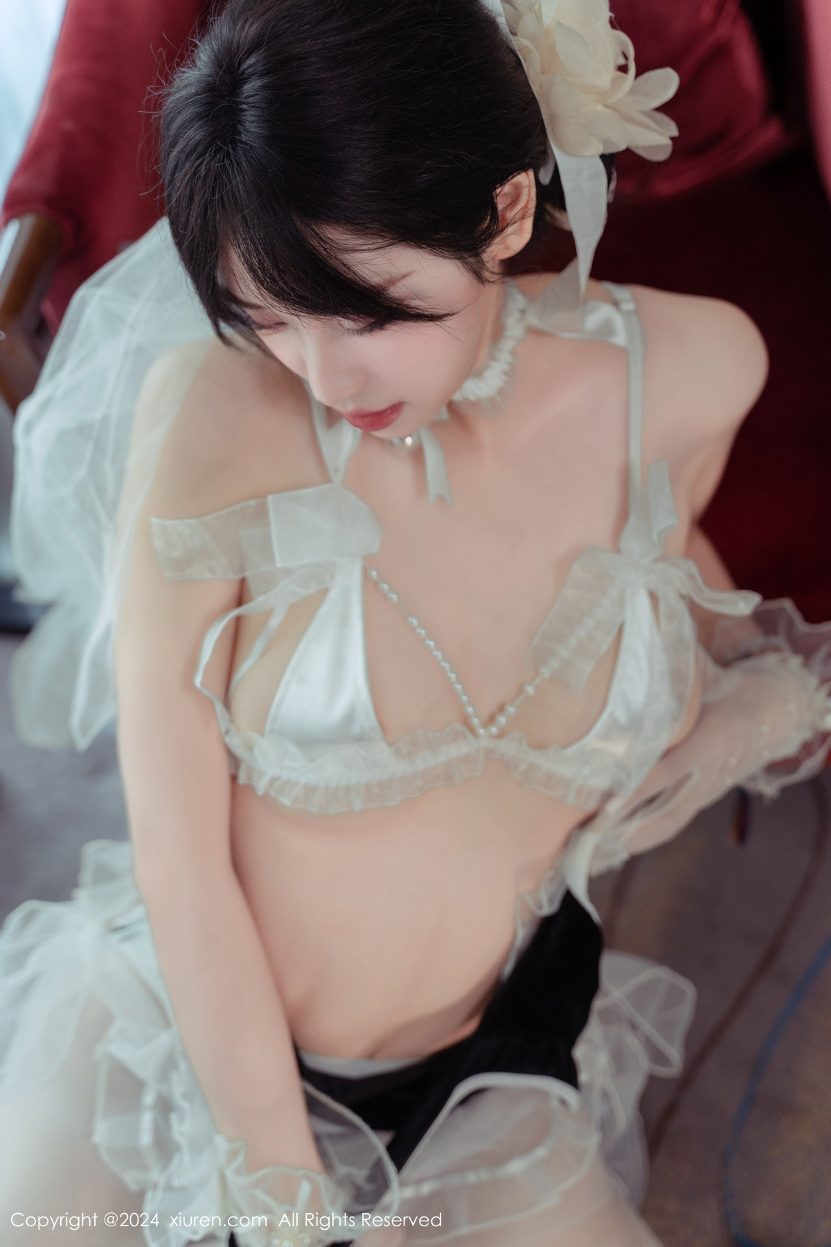 [秀人网] 2024.09.24 No.9197 汐汐爱吃草莓 丝袜美臀  第31张