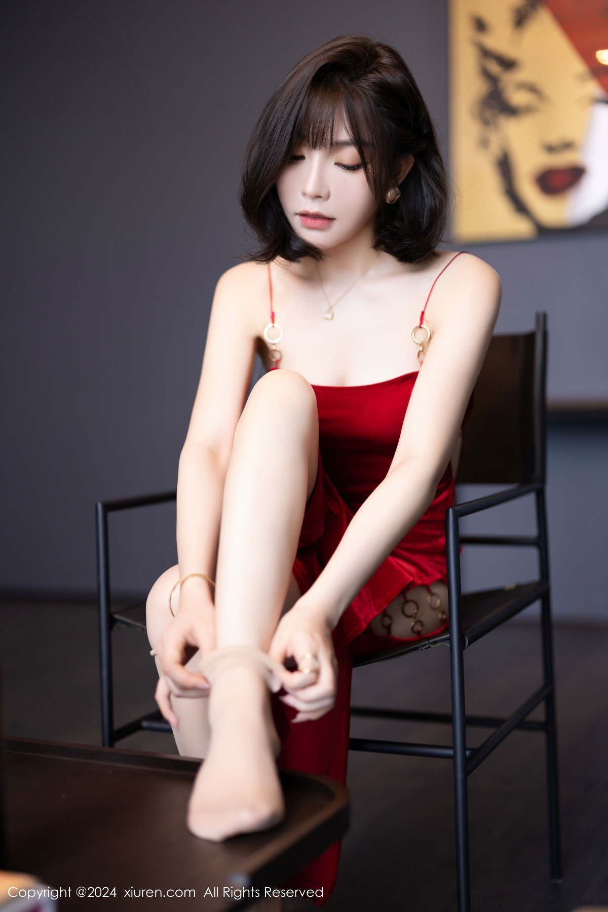 [秀人网] 2024.09.29 No.9229 徐莉芝Booty 美腿黑丝  第20张
