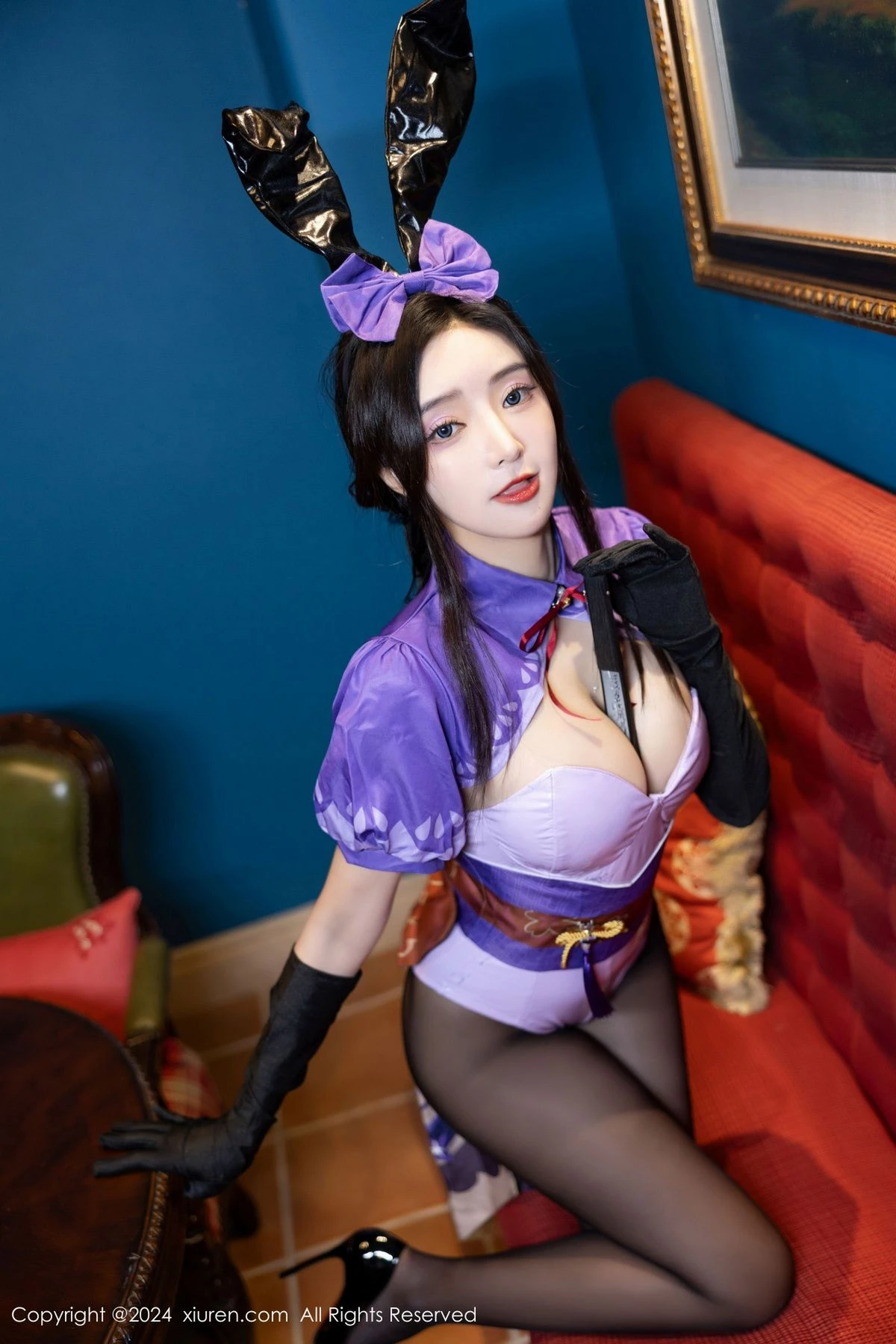 [秀人网] 2024.05.17 No.8562 王馨瑶yanni 黑丝美腿  第21张