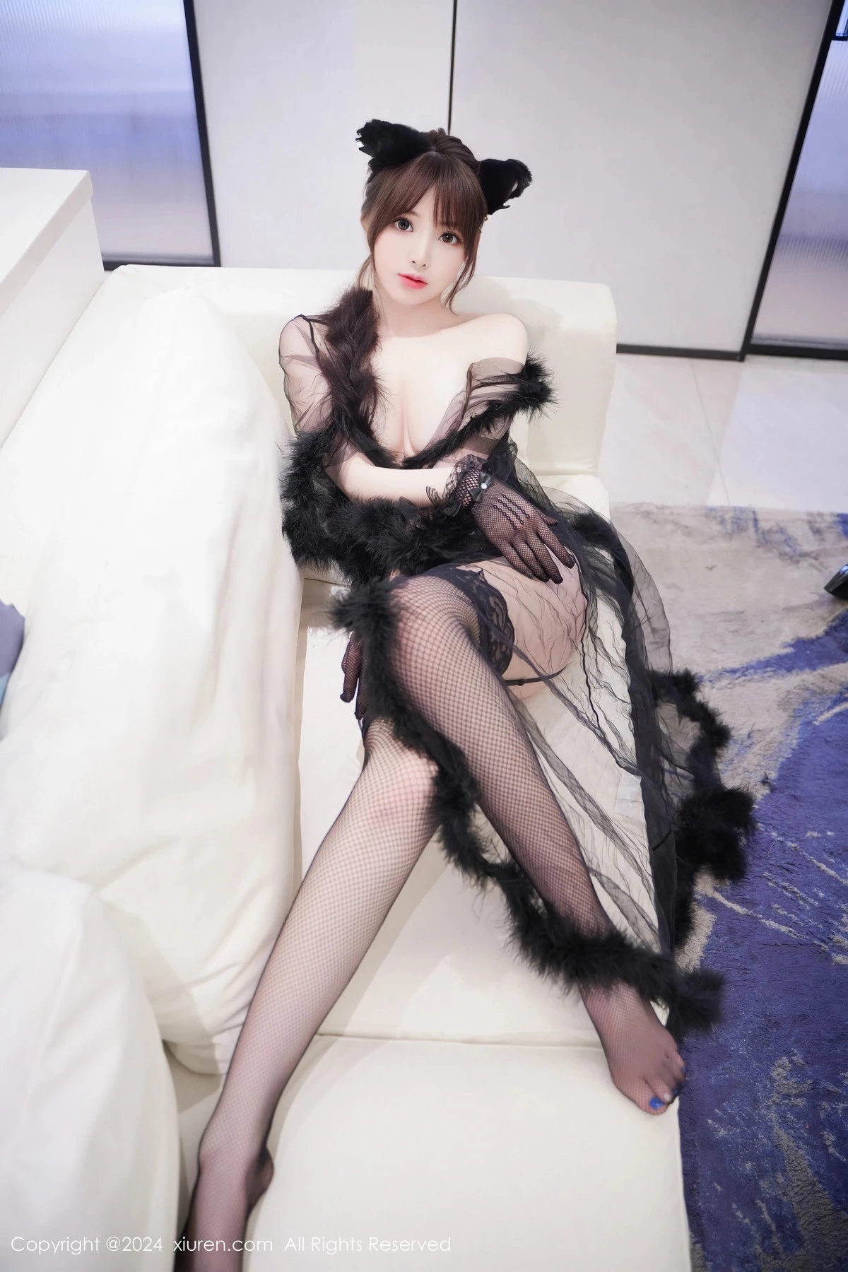[秀人网] 2024.03.27 No.8297 梦灵儿Mini 黑丝性感  第35张