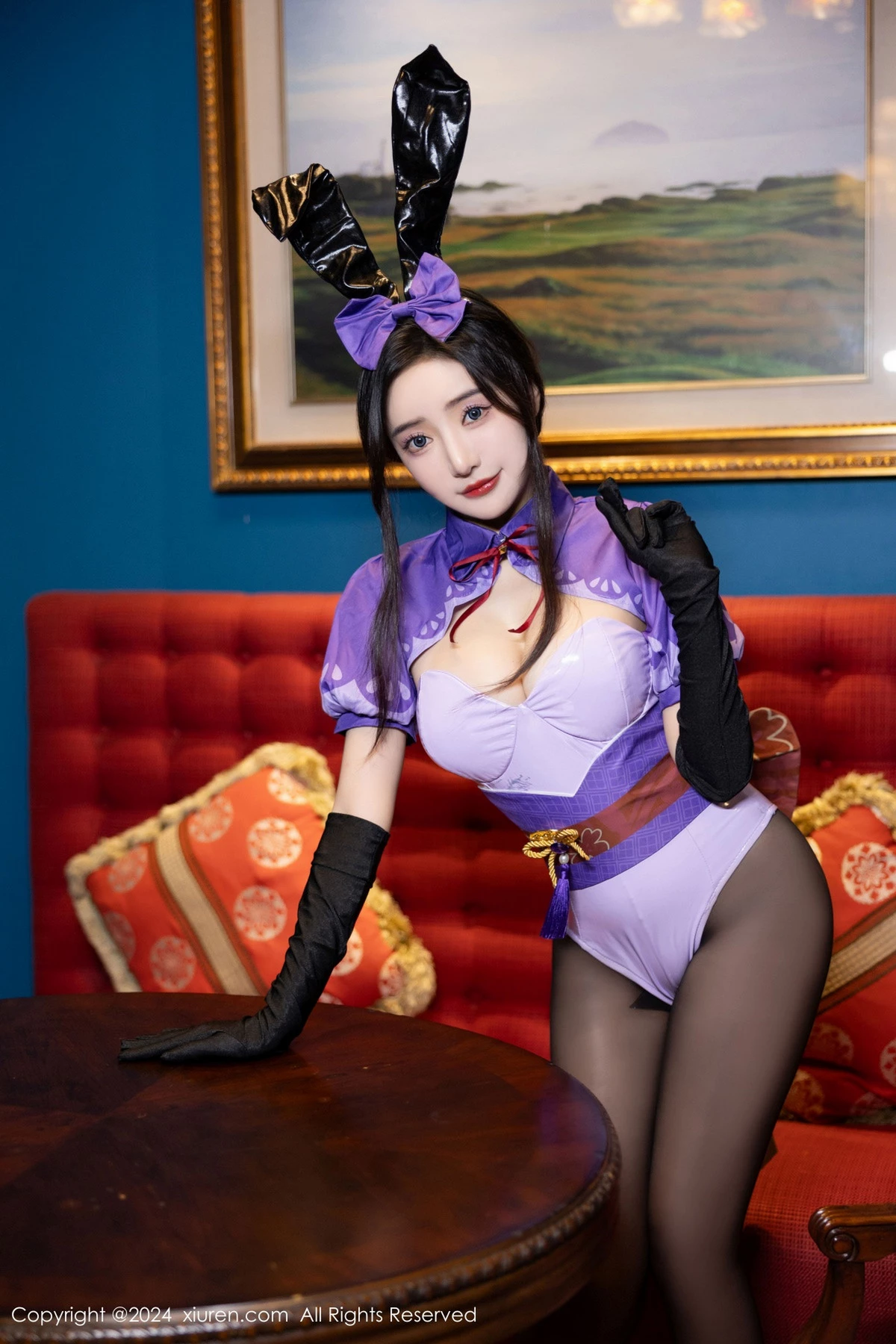 [秀人网] 2024.05.17 No.8562 王馨瑶yanni 黑丝美腿  第12张