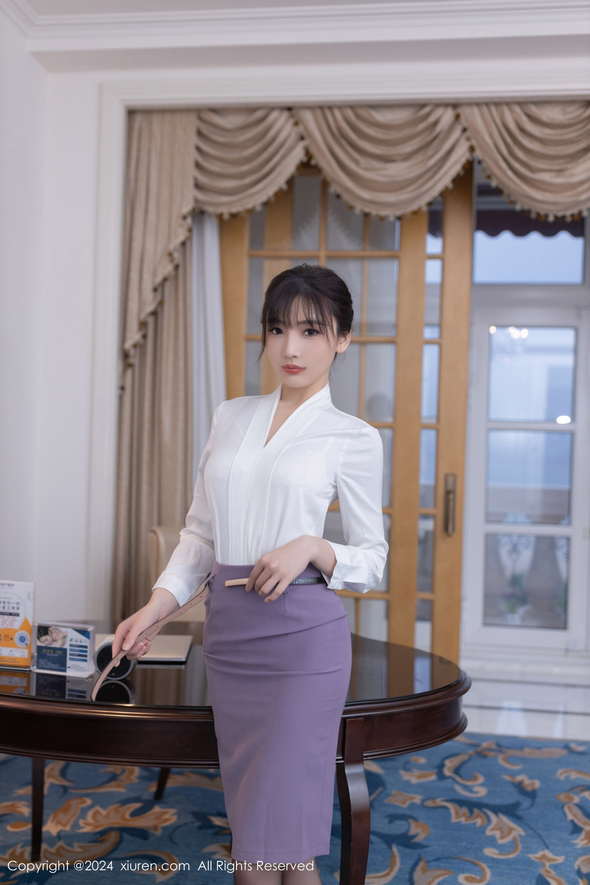 [秀人网] 2024.06.13 No.8700 陆萱萱 黑丝美腿  第14张