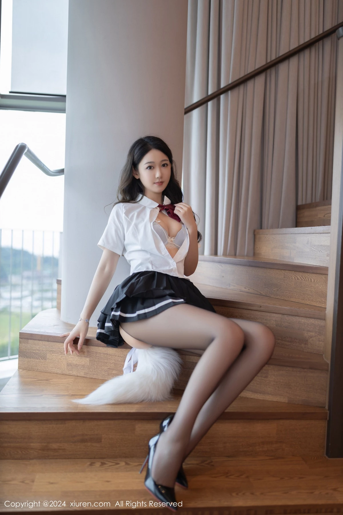 [秀人网] 2024.09.18 No.9174 唐安琪 黑丝美腿  第27张
