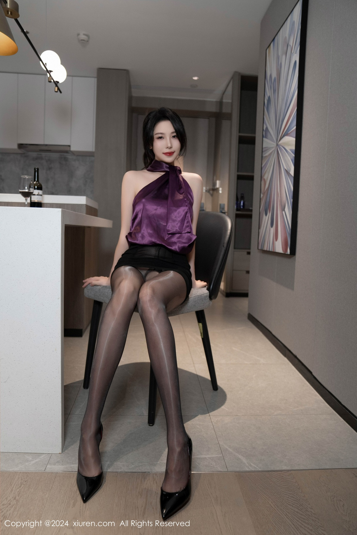 [秀人网] 2024.07.11 No.8843 利世 美腿黑丝  第14张