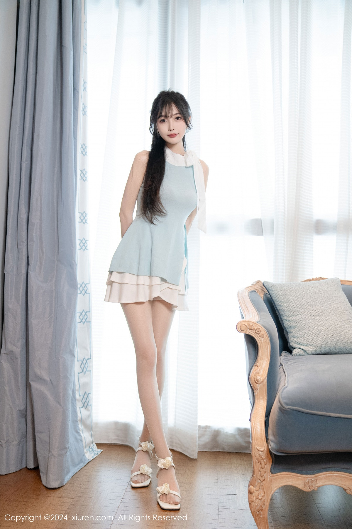 [秀人网] 2024.06.26 No.8761 林星阑 白丝美腿  第1张