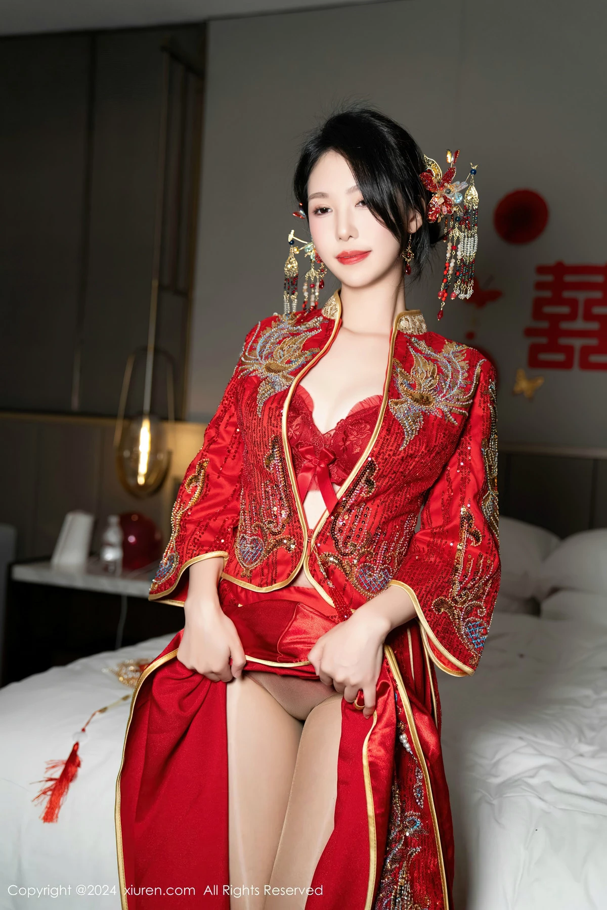 [秀人网] 2024.04.11 No.8376 利世 美腿丝袜  第49张