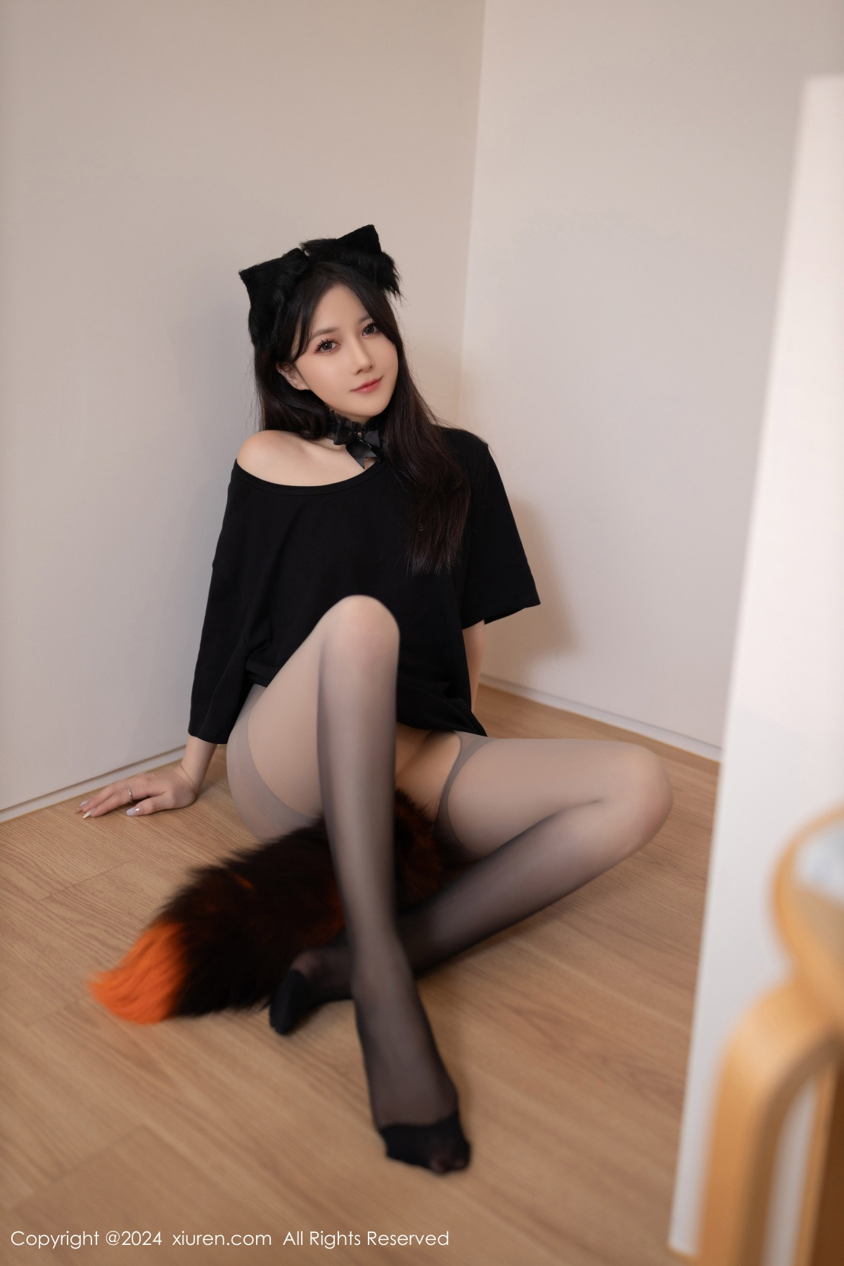 [秀人网] 2024.10.18 No.9314 鱼子酱Fish 美腿黑丝  第10张