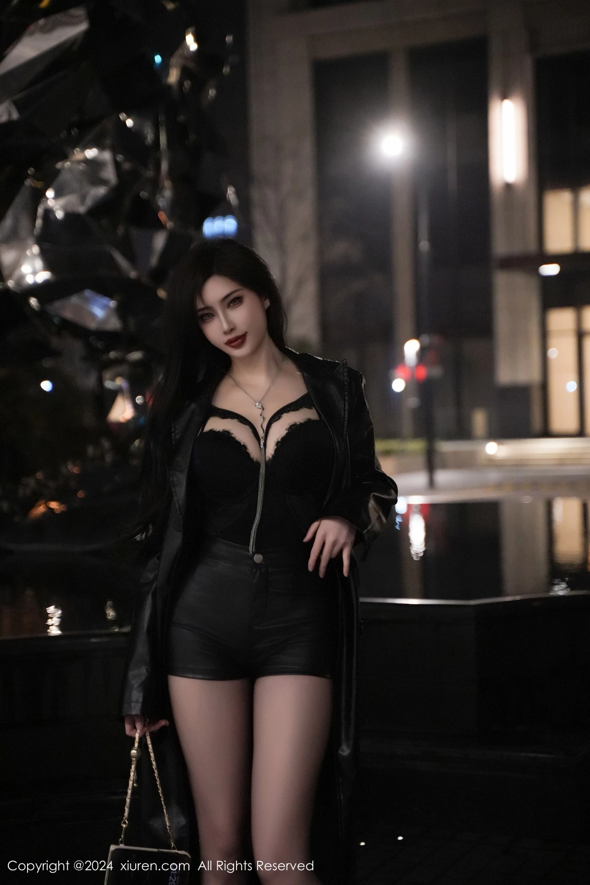 [秀人网] 2024.04.11 No.8375 Carol周妍希X 黑丝美腿  第7张