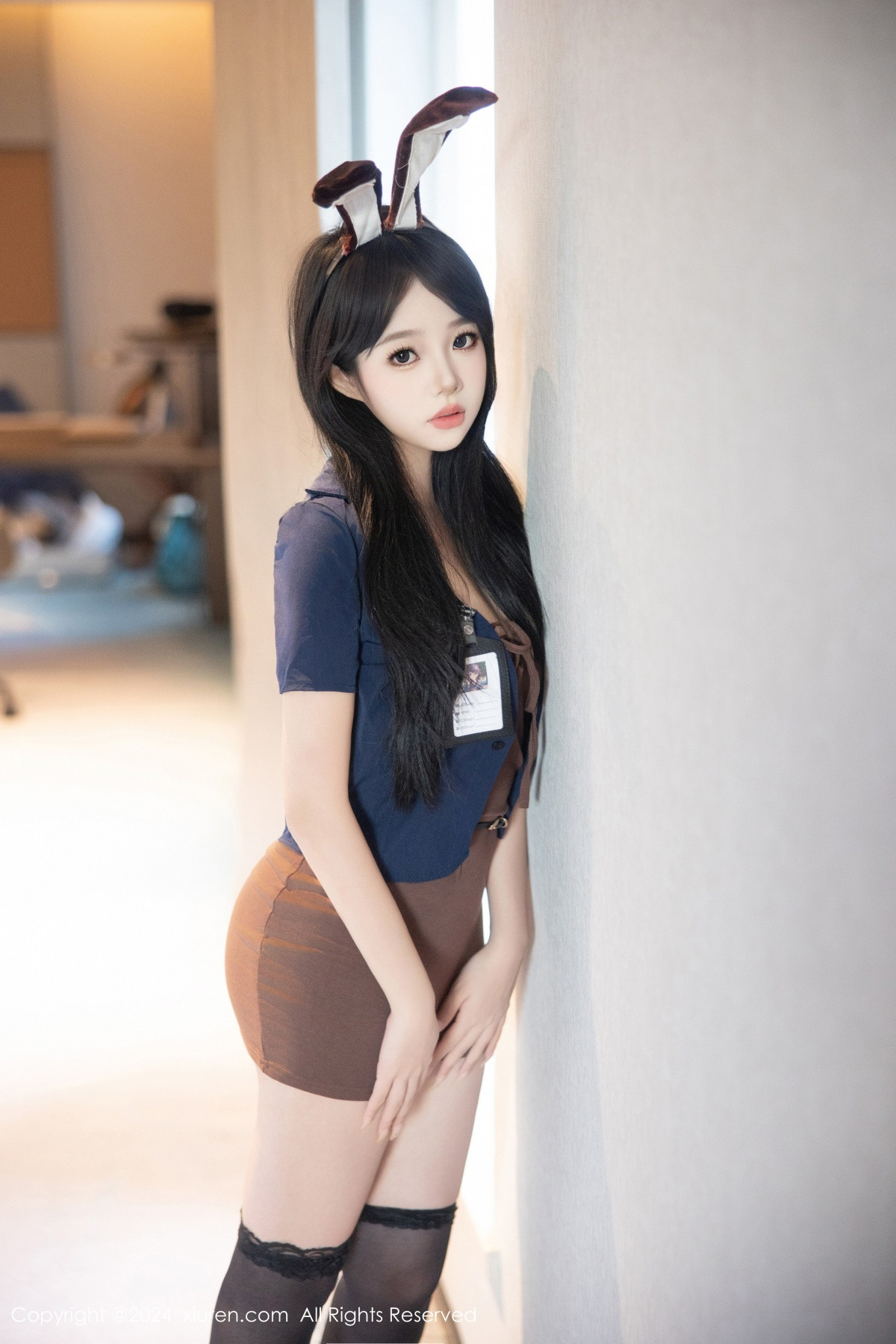 [秀人网] 2024.08.29 No.9083 黎秋秋 美腿黑丝  第22张