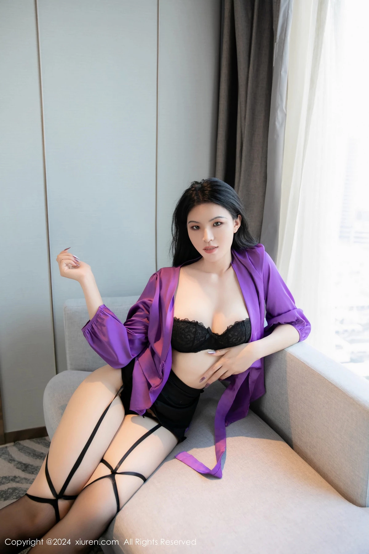 [秀人网] 2024.05.10 No.8511 林晚的林晚 美腿黑丝  第31张