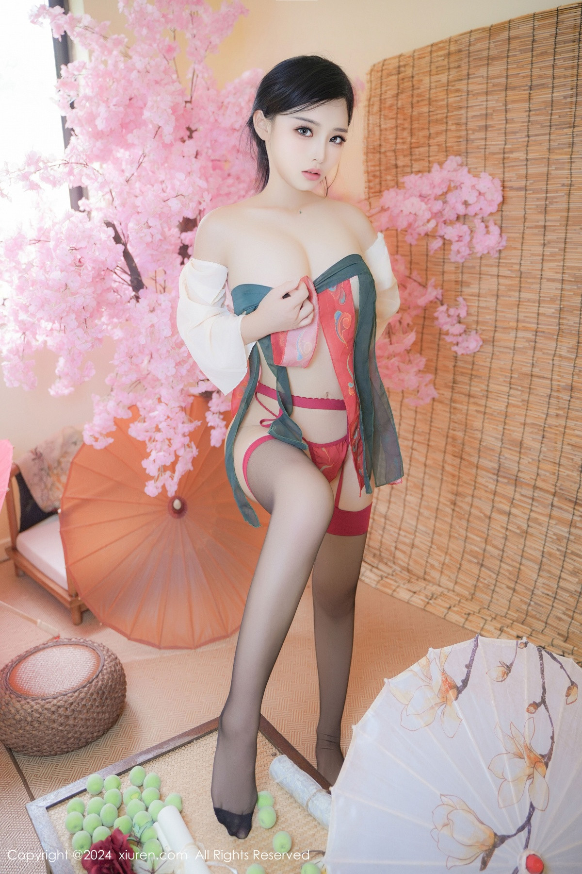 [秀人网] 2024.10.28 No.9351 妙可可Cheese 黑丝美腿  第57张