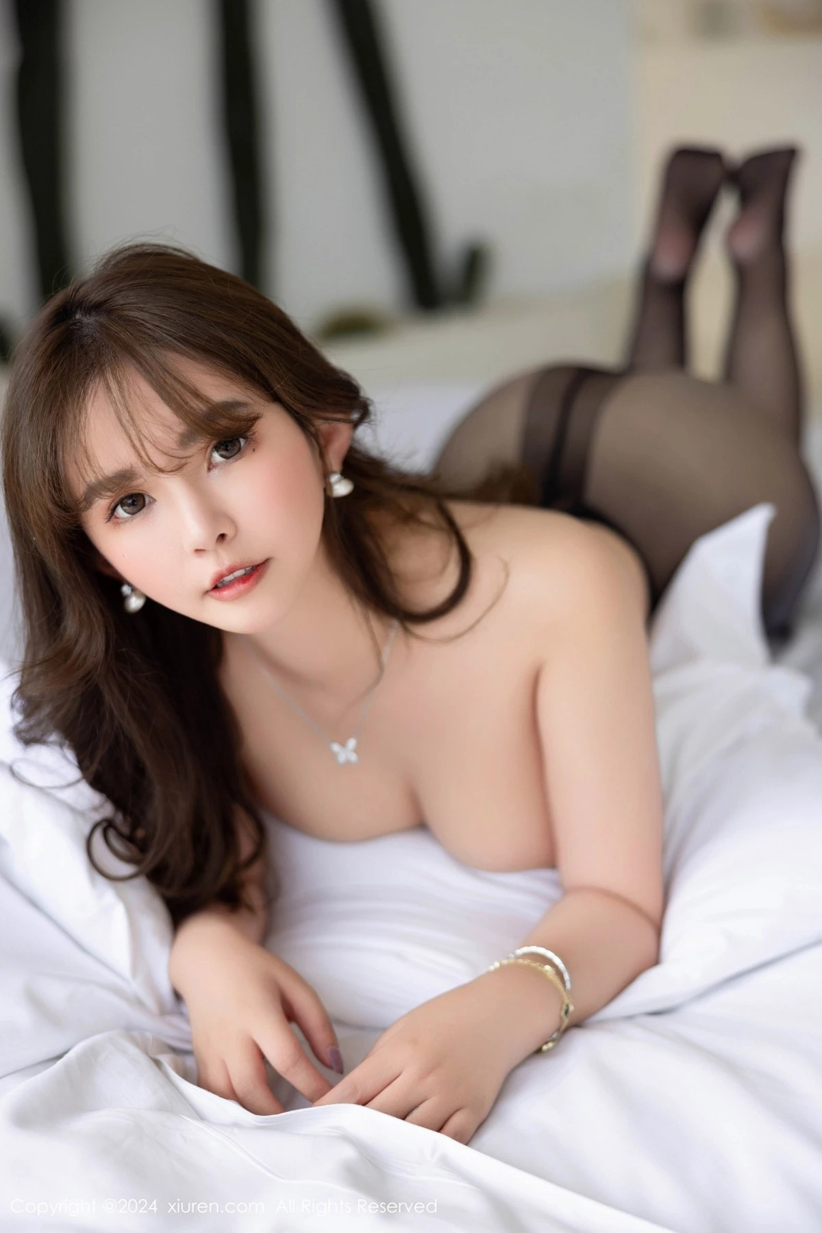 [秀人网] 2024.04.25 No.8449 张思允Nice 黑丝性感  第82张