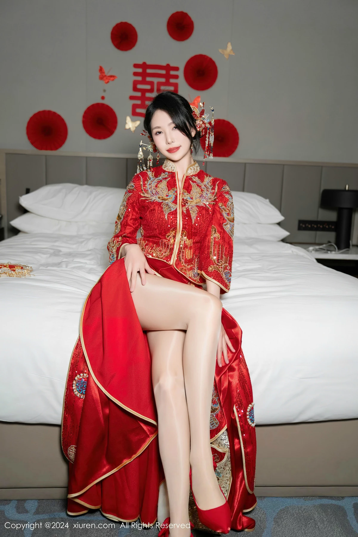 [秀人网] 2024.04.11 No.8376 利世 美腿丝袜  第47张
